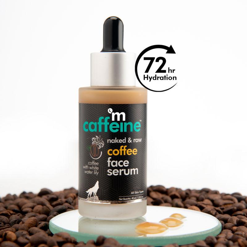 mcaffeine coffee hydrating face serum for glowing skin with vitamin e for sun damage protection