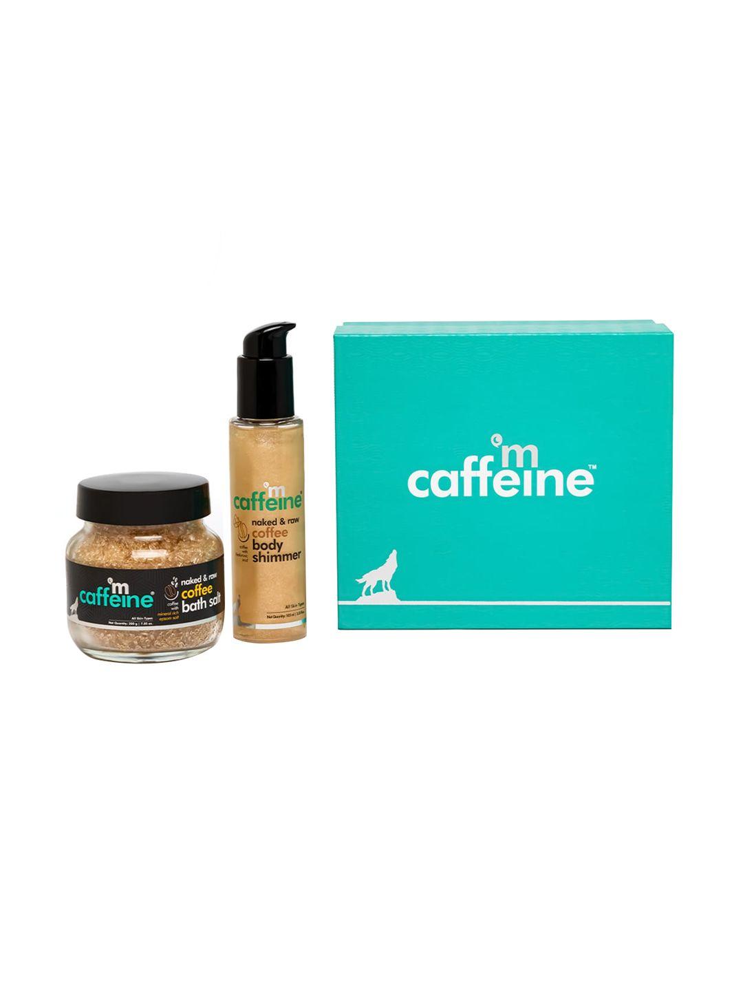 mcaffeine coffee shower to shine body gift kit 305 ml