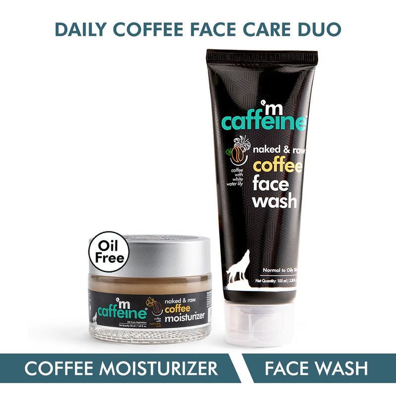 mcaffeine daily coffee face care duo - coffee face wash & oil-free moisturizer
