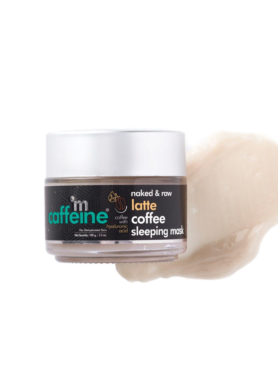 mcaffeine de-stressing latte coffee sleep mask with hyaluronic acid & niacinamide 100g