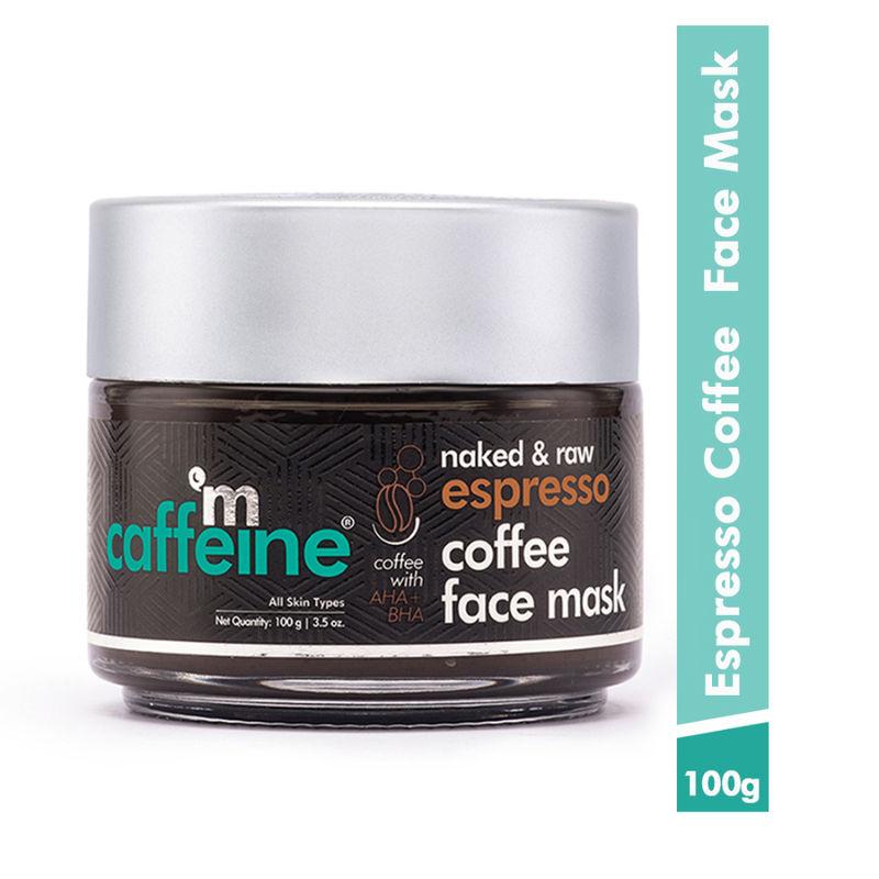 mcaffeine exfoliating espresso coffee face mask - face pack with natural aha & bha for all skin type
