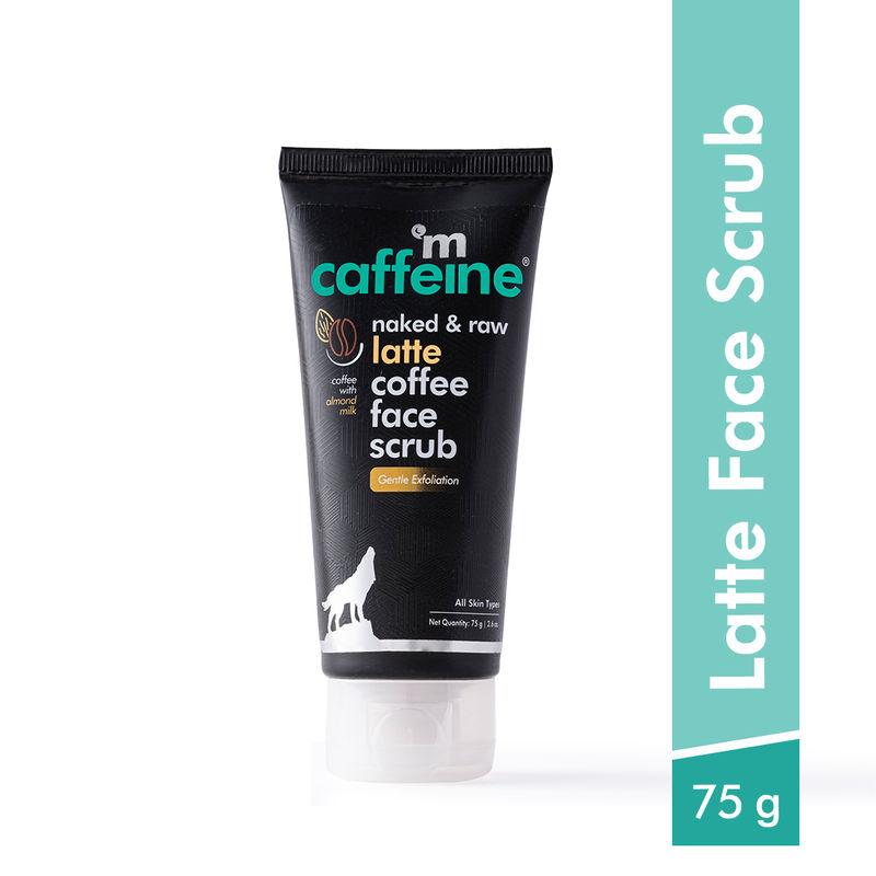 mcaffeine gentle exfoliating latte coffee face scrub with shea butter for moisturizing dull-dry skin