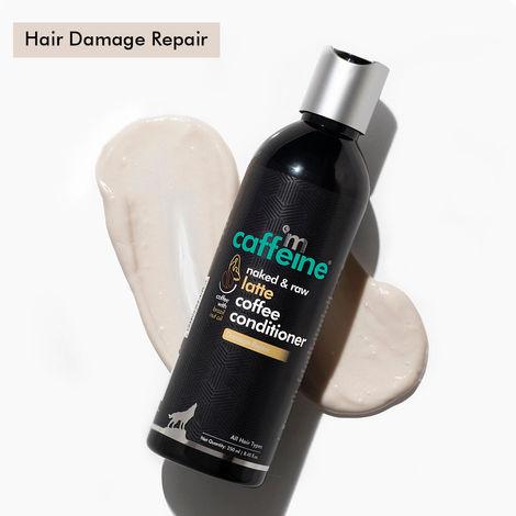 mcaffeine latte coffee conditioner for damage repair with coconut milk | nourishes dry hair & controls frizz | sulphate & paraben free for smooth & shiny hair | for men & women | 250 ml