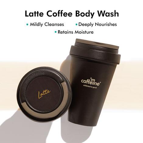 mcaffeine latte deep moisturizing coffee body wash with murumuru butter (300 ml)