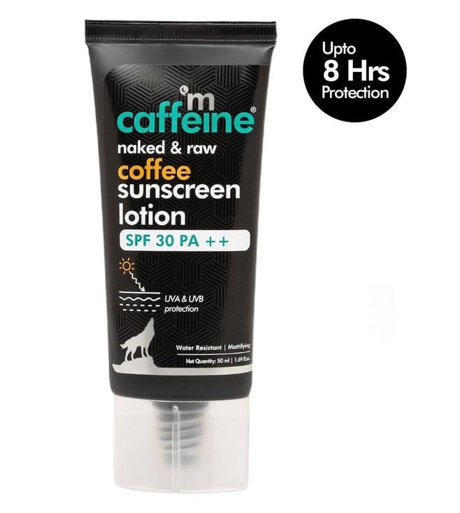 mcaffeine naked & raw coffee sunscreen lotion spf 30 pa++ - 50 ml