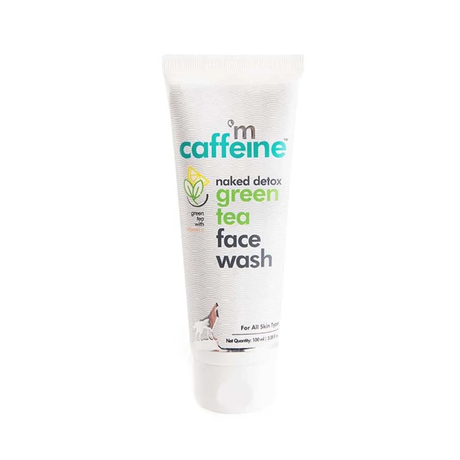 mcaffeine naked detox dirt removal green tea face wash - (100ml)