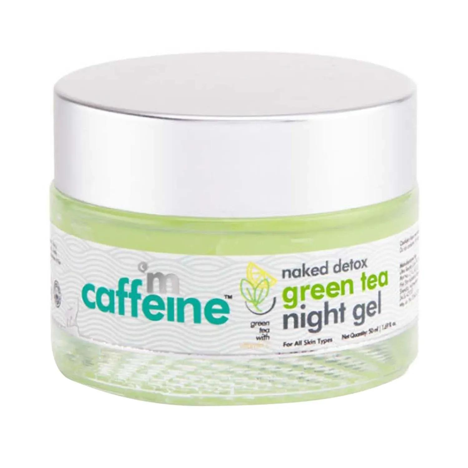 mcaffeine naked detox hydrating green tea night gel - (50ml)