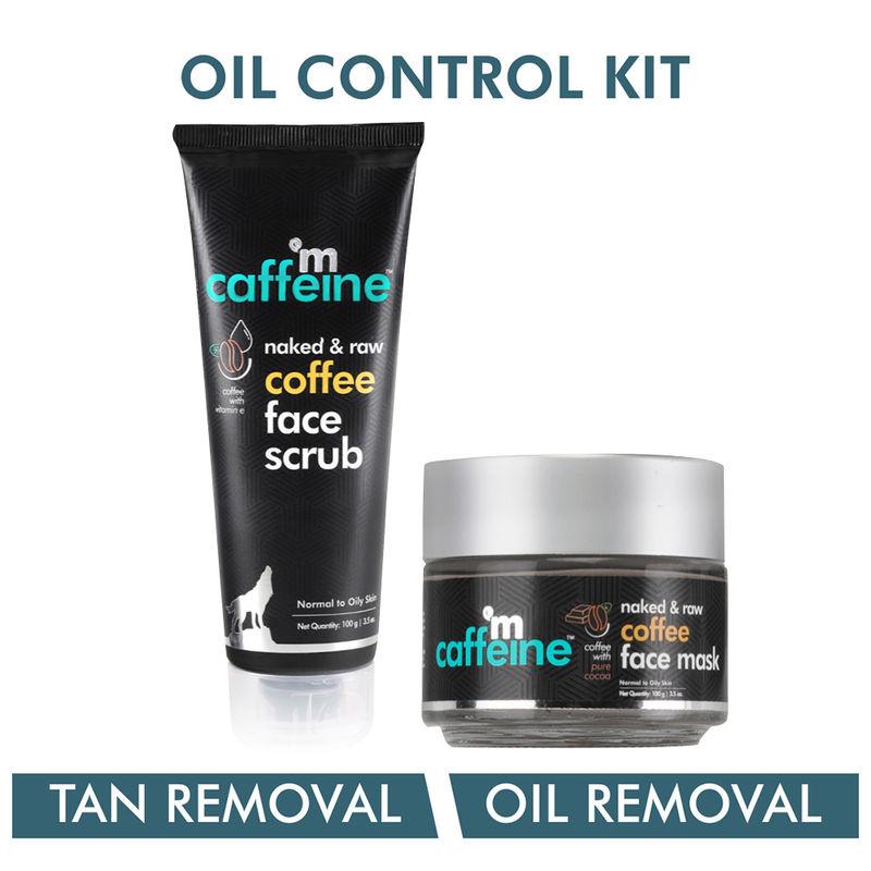 mcaffeine oil-control coffee face kit - tan & oil removal