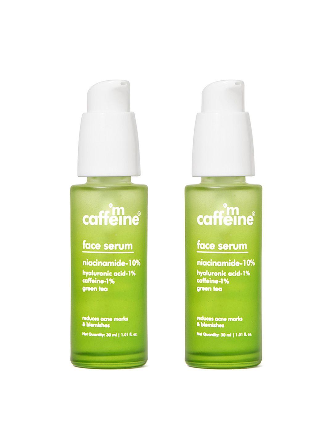 mcaffeine set of 2 10% niacinamide green tea face serum - 30ml each