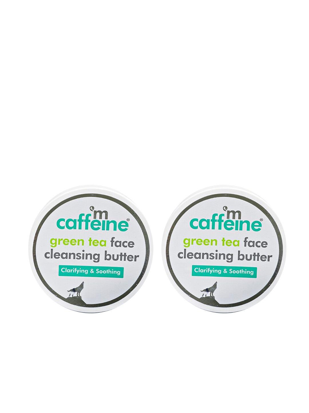 mcaffeine set of 2 green tea face cleansing butter for clarifying & smoothening- 100g each