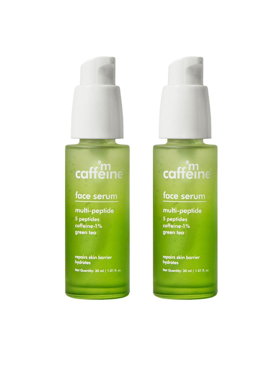 mcaffeine set of 2 green tea face serum with multi-peptides - 30ml each