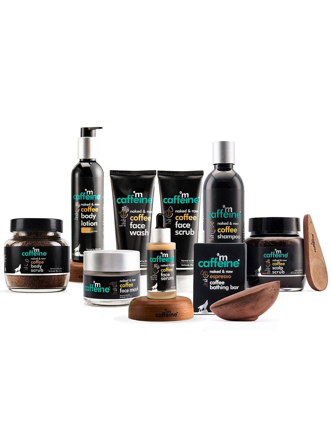 mcaffeine sustainable complete coffee face-body-hair pampering kit