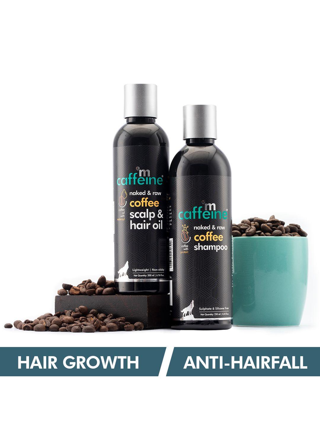 mcaffeine sustainable must-have coffee hair care kit-shampoo & oil for hair fall control & hair growth