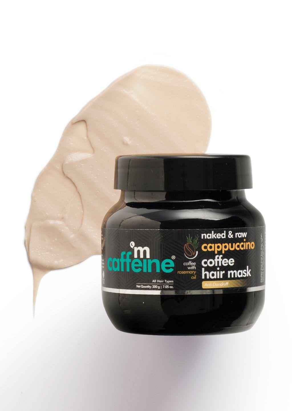 mcaffeine sustainable naked & raw cappuccino coffee hair mask