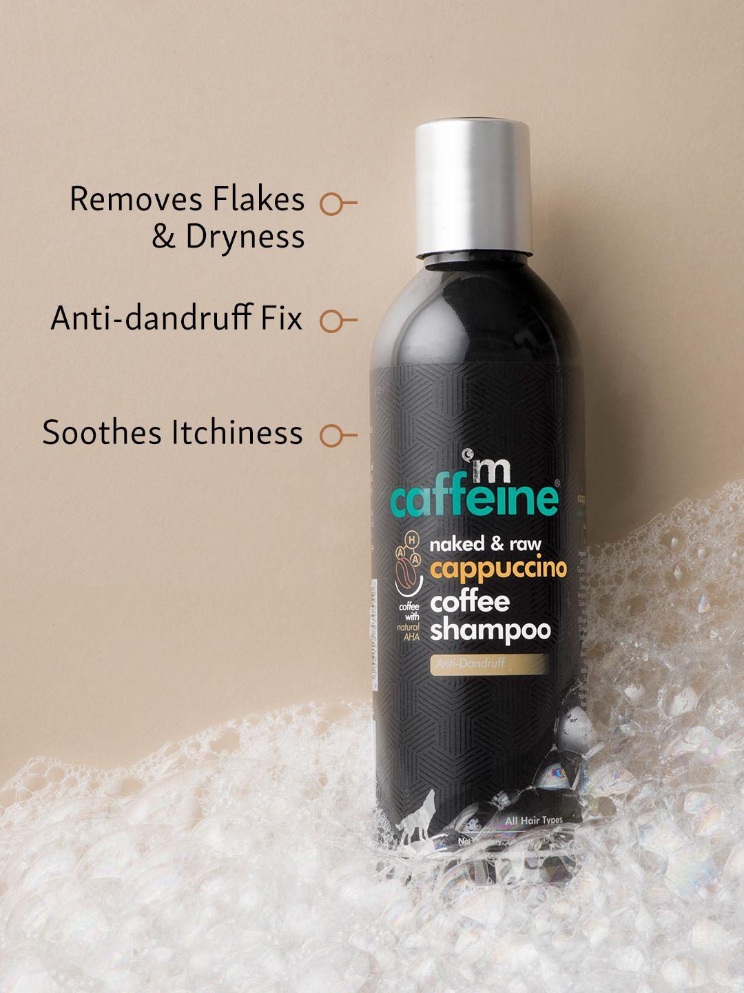 mcaffeine sustainable naked & raw cappuccino coffee shampoo