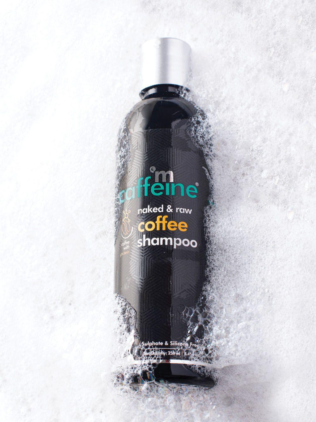 mcaffeine sustainable naked & raw coffee shampoo with protein & argan oil - 250 ml