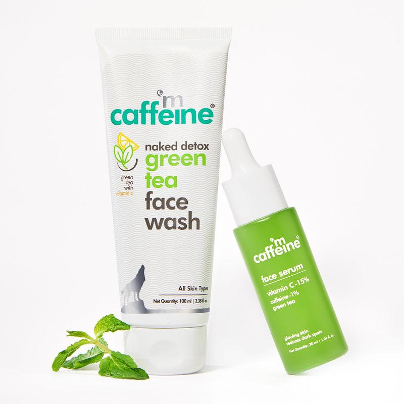 mcaffeine vitaminc daily face glow duo for fresh & glowing skin,cleanses & reduces dark spots