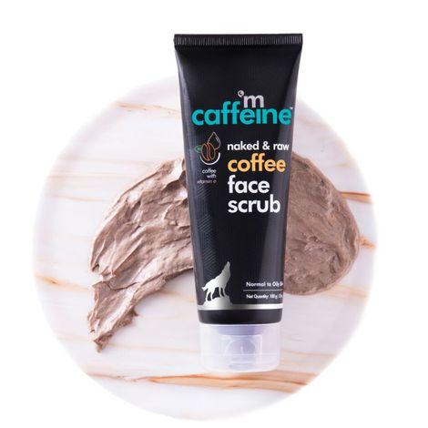 mcaffeine coffee face scrub for fresh & glowing skin (100gm) | tan & blackheads removal scrub for face | for women & men