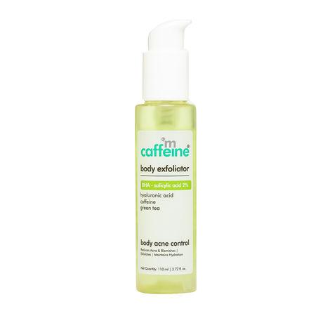 mcaffeine body exfoliator with bha salicylic acid- 2% & green tea