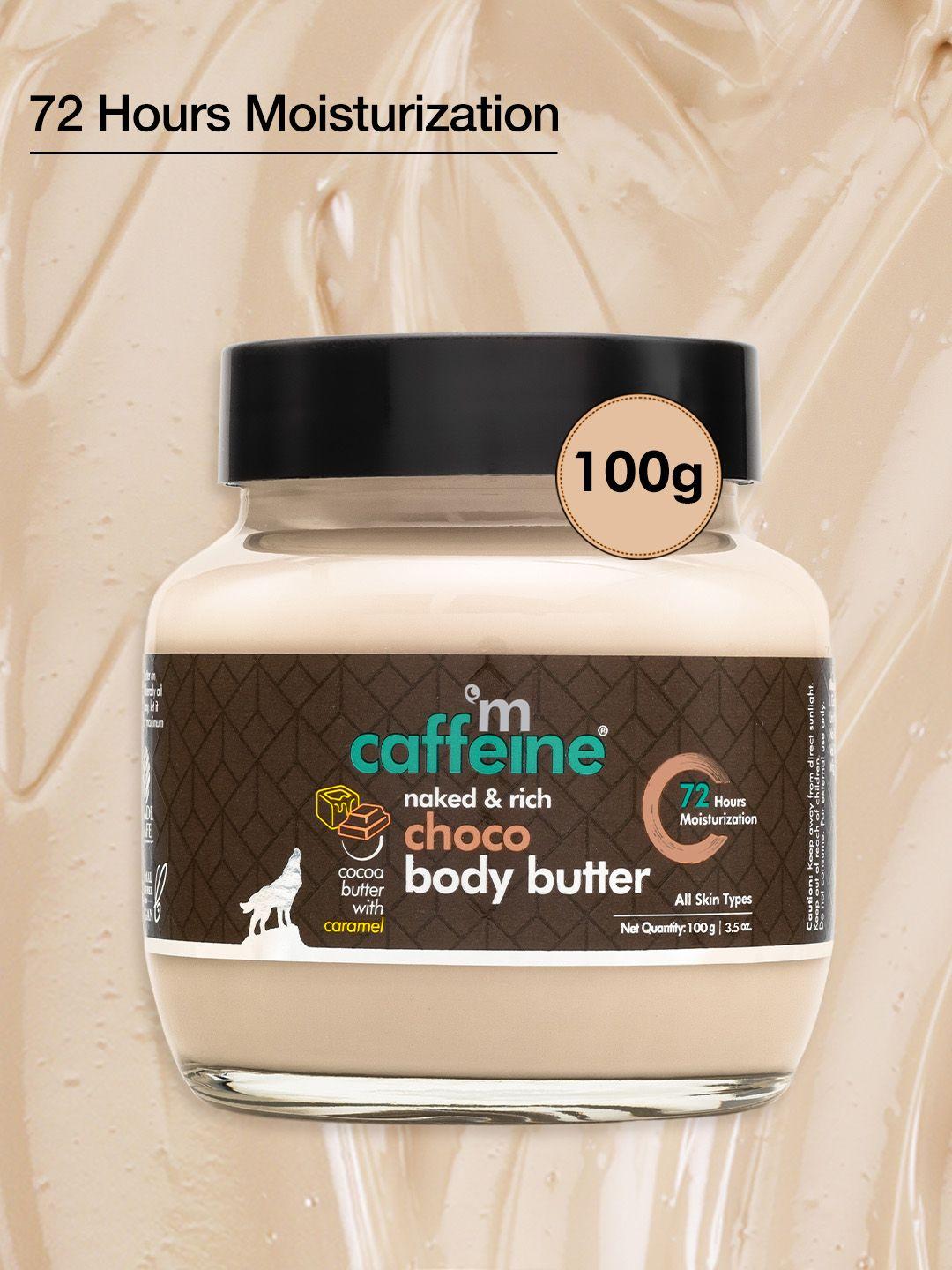 mcaffeine choco body butter for 72hrs intense moisturization for dry & dull skin - 100g