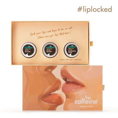mcaffeine choco kissed lip gift kit - rich choco indulgence 36 gm
