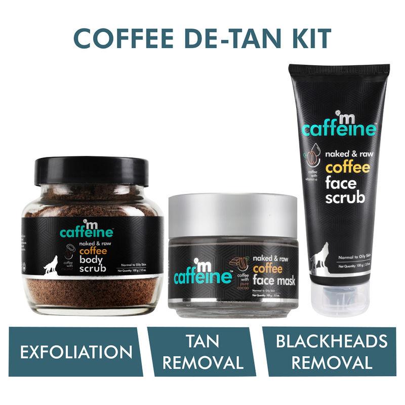 mcaffeine coffee de-tan kit - remove tan & dead skin