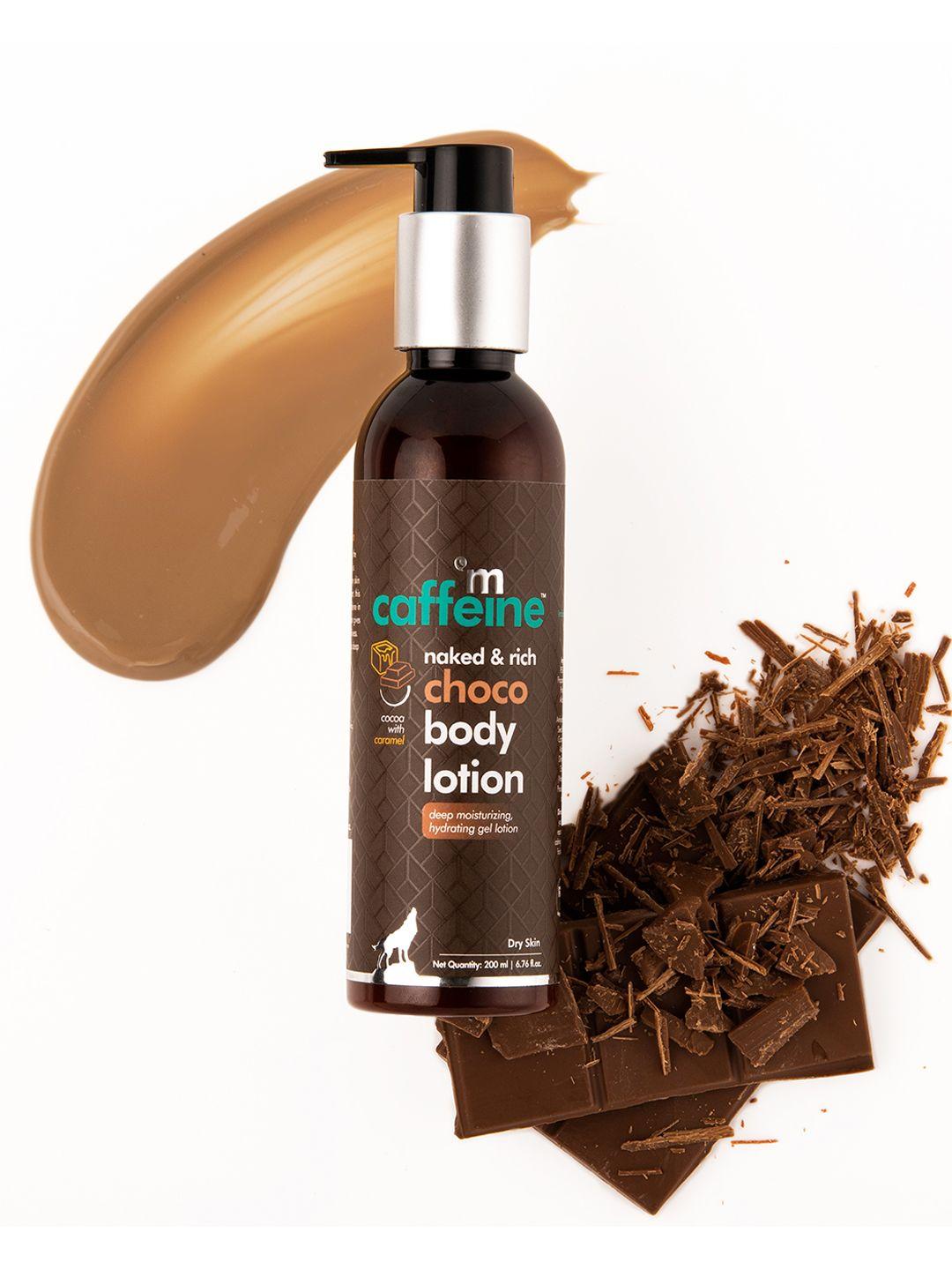 mcaffeine deep moisturizing choco body lotion for dry skin with shea & cocoa butter 200ml