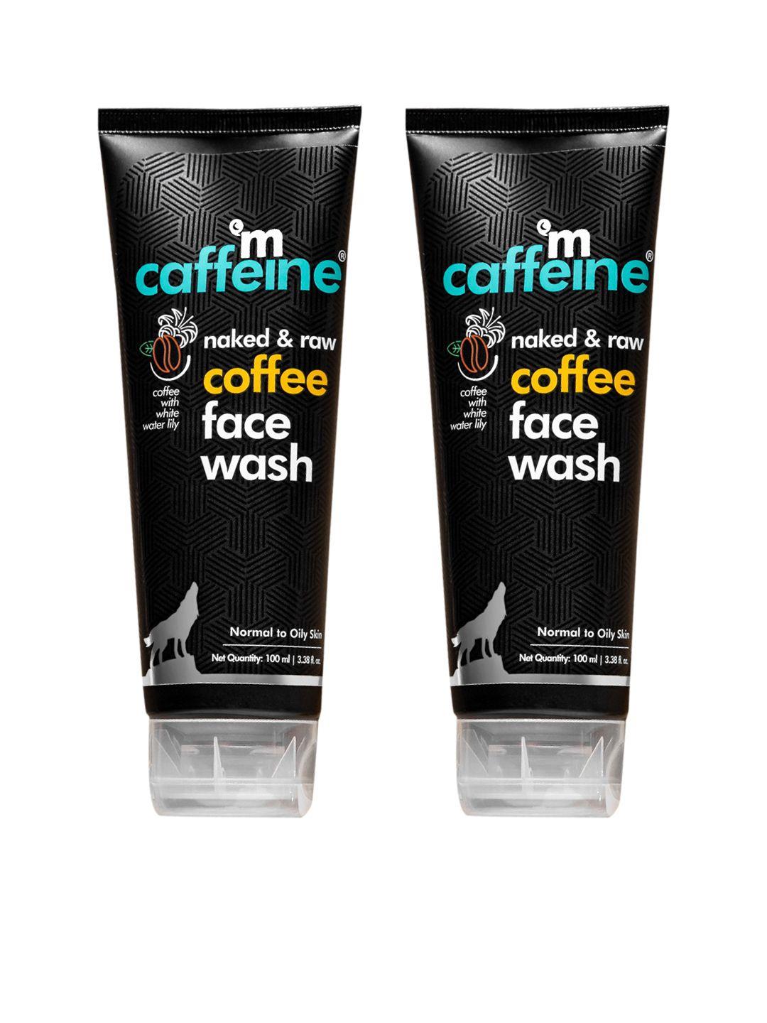 mcaffeine set of 2 coffee face wash for fresh & glowing skin - 100ml each