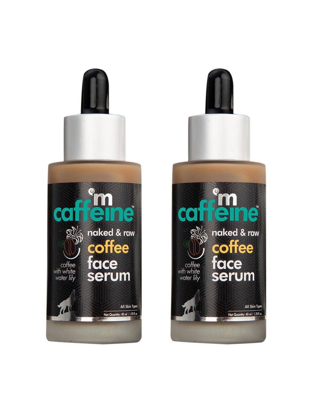 mcaffeine set of 2 coffee hydrating face serum for glowing skin - 40ml each