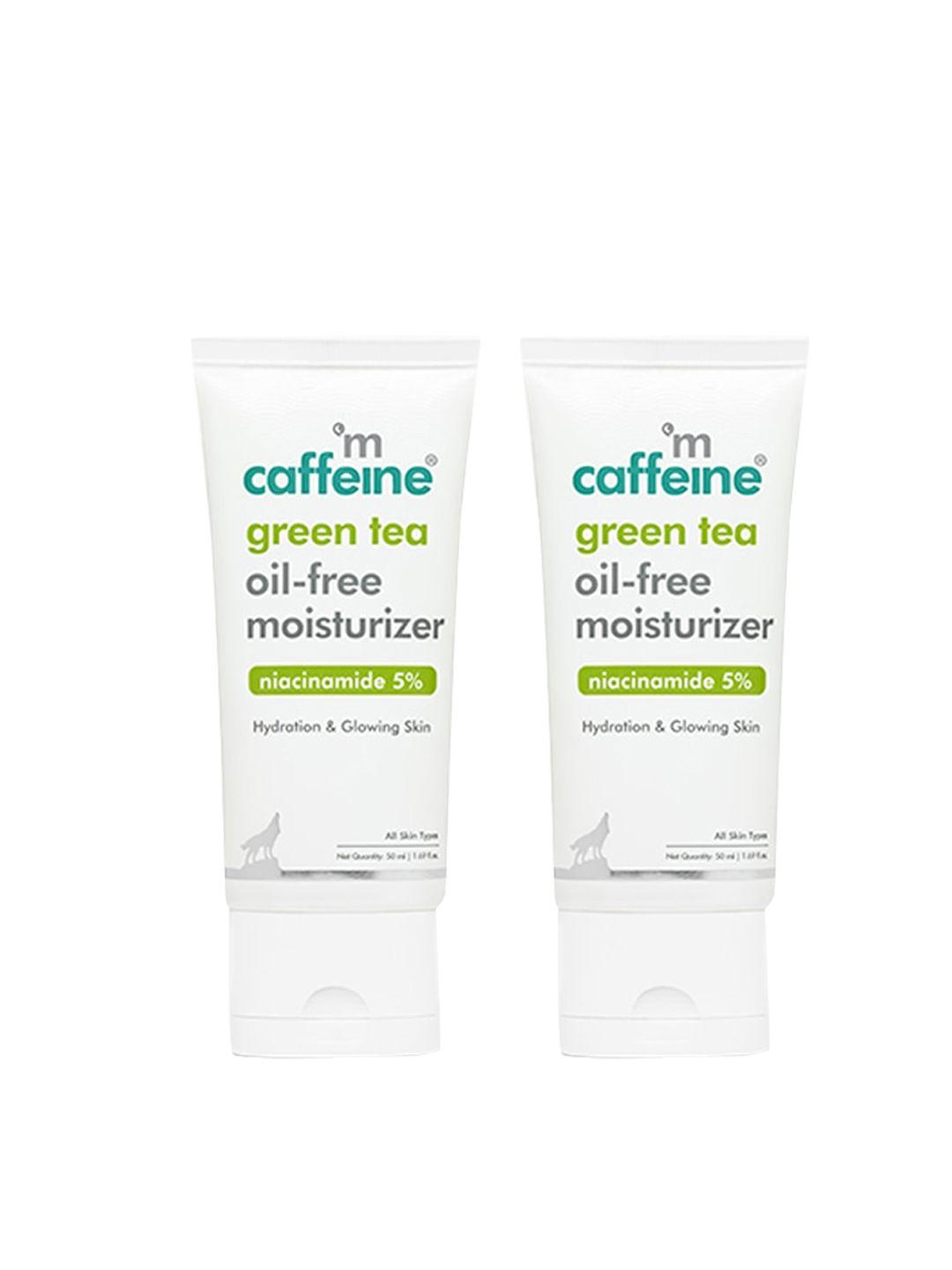mcaffeine set of 2 green tea oil-free moisturizer with niacinamide & caffeine - 50 ml each