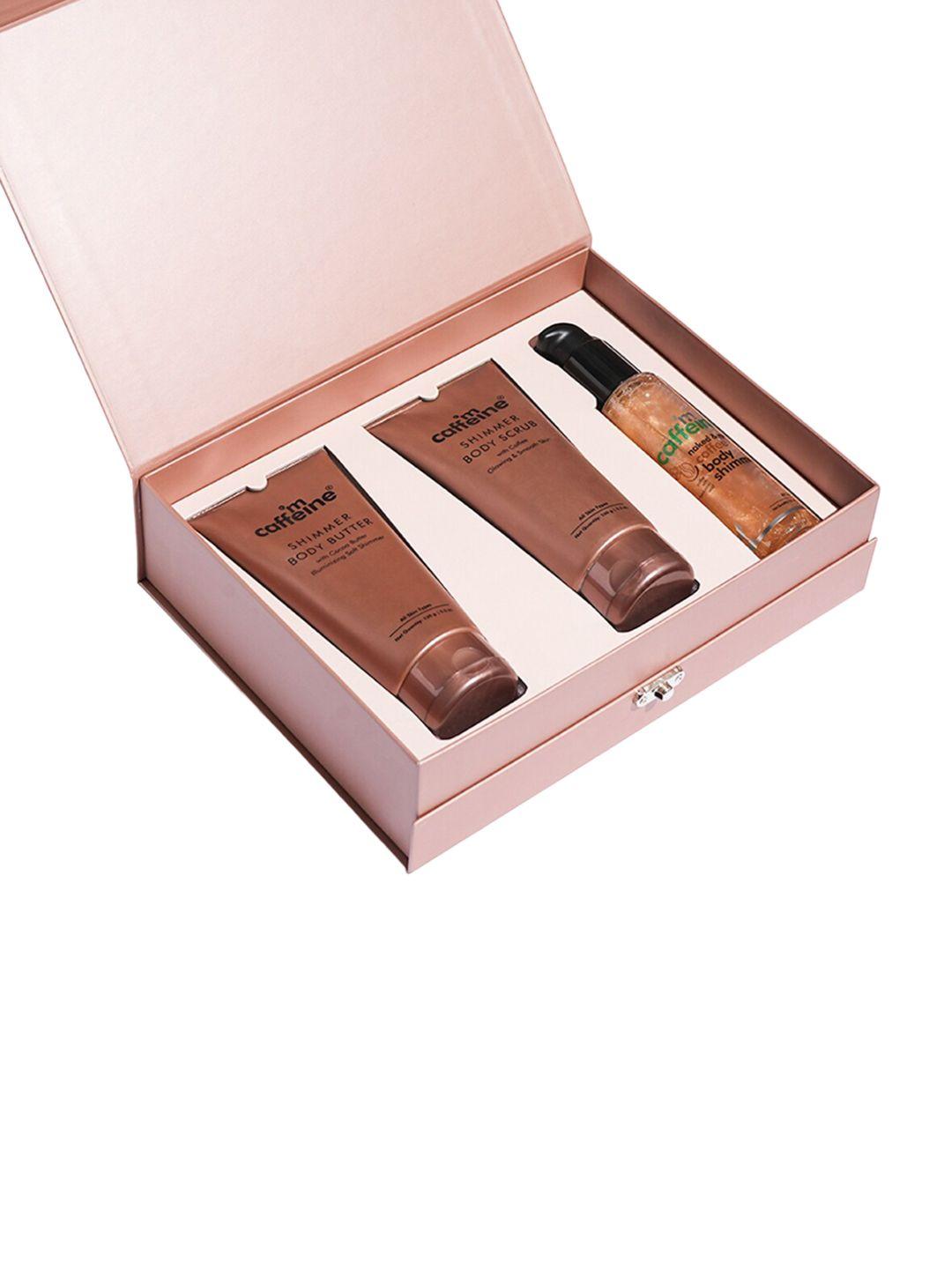 mcaffeine shimmer & glow body gift kit