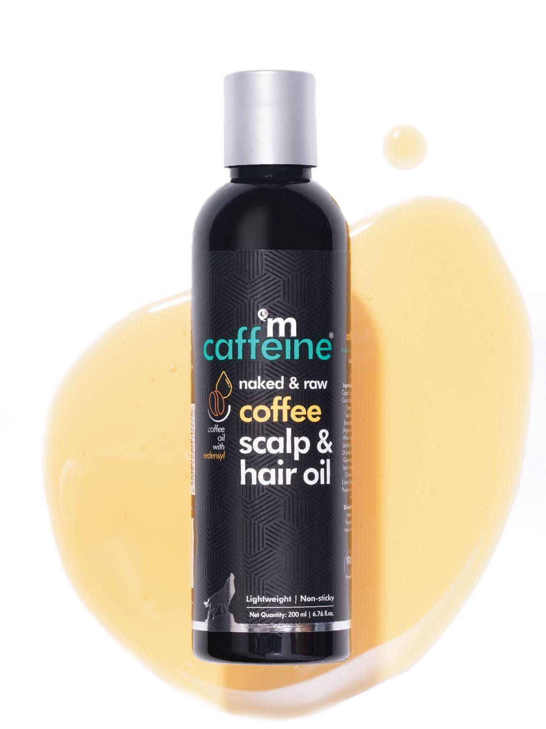 mcaffeine sustainable naked & raw coffee scalp & hair oil with redensyl & argan oil - 200 ml