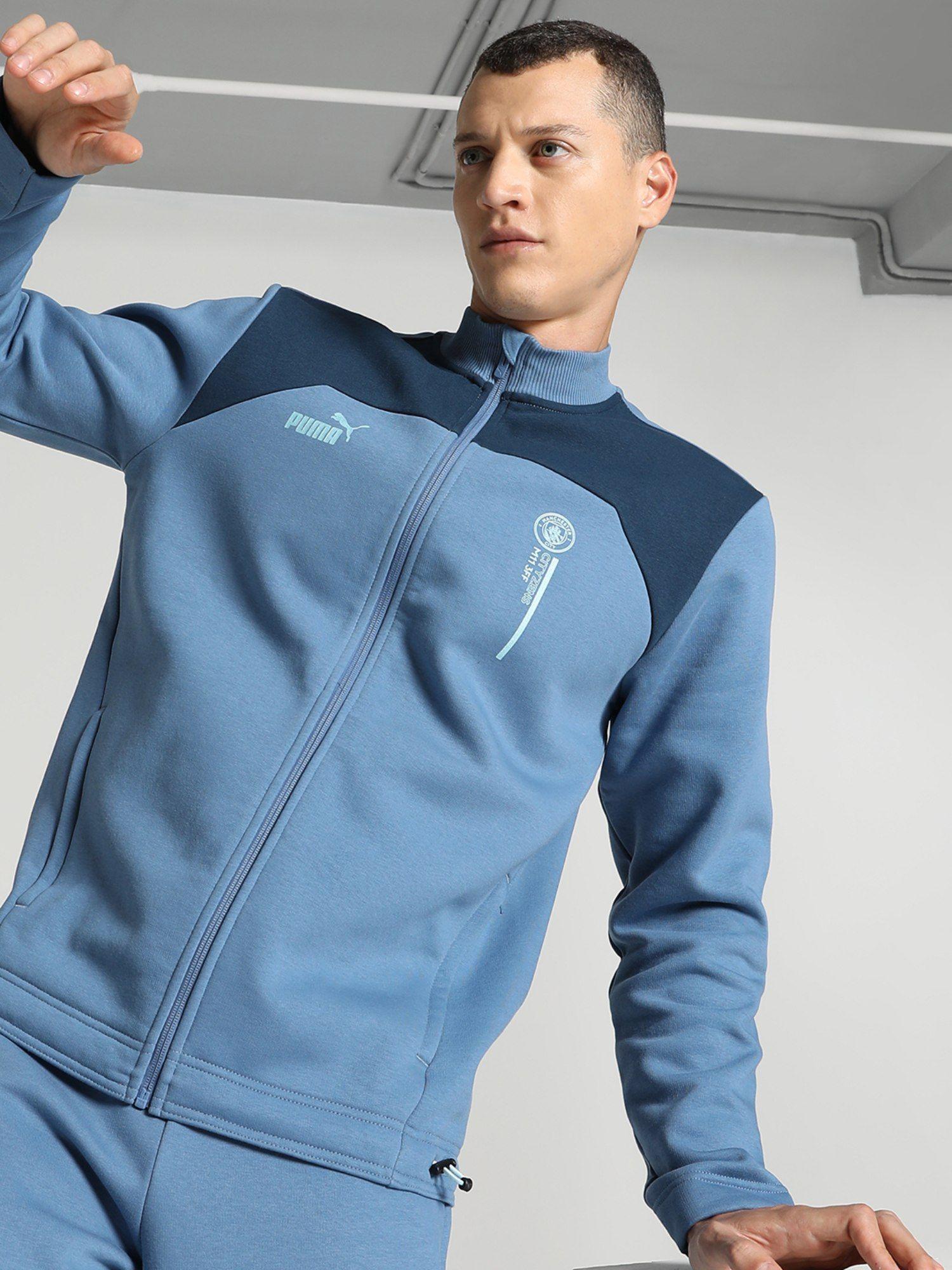 mcfc men blue track jackets