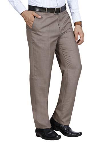 mchenry men's solid formal regular fit polyviscose beige trousers(beige4005-34_color:beige_size:34)