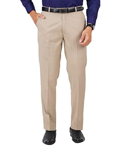 mchenry men's stretchable self design beige formal regular fit trousers(lbeige3441-32_colour-beige_size:32)