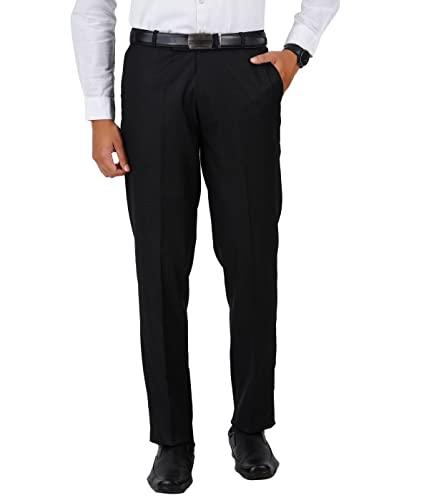 mchenry men's stretchable self design dark blue formal regular fit trousers(ldblue8802-32_colour-dark blue_size:32)