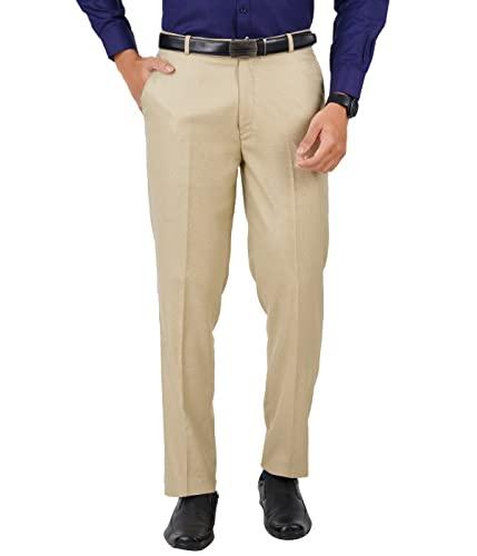 mchenry men's stretchable self design light beige formal regular fit trousers(llbeige3804-38_colour-light beige_size:38)