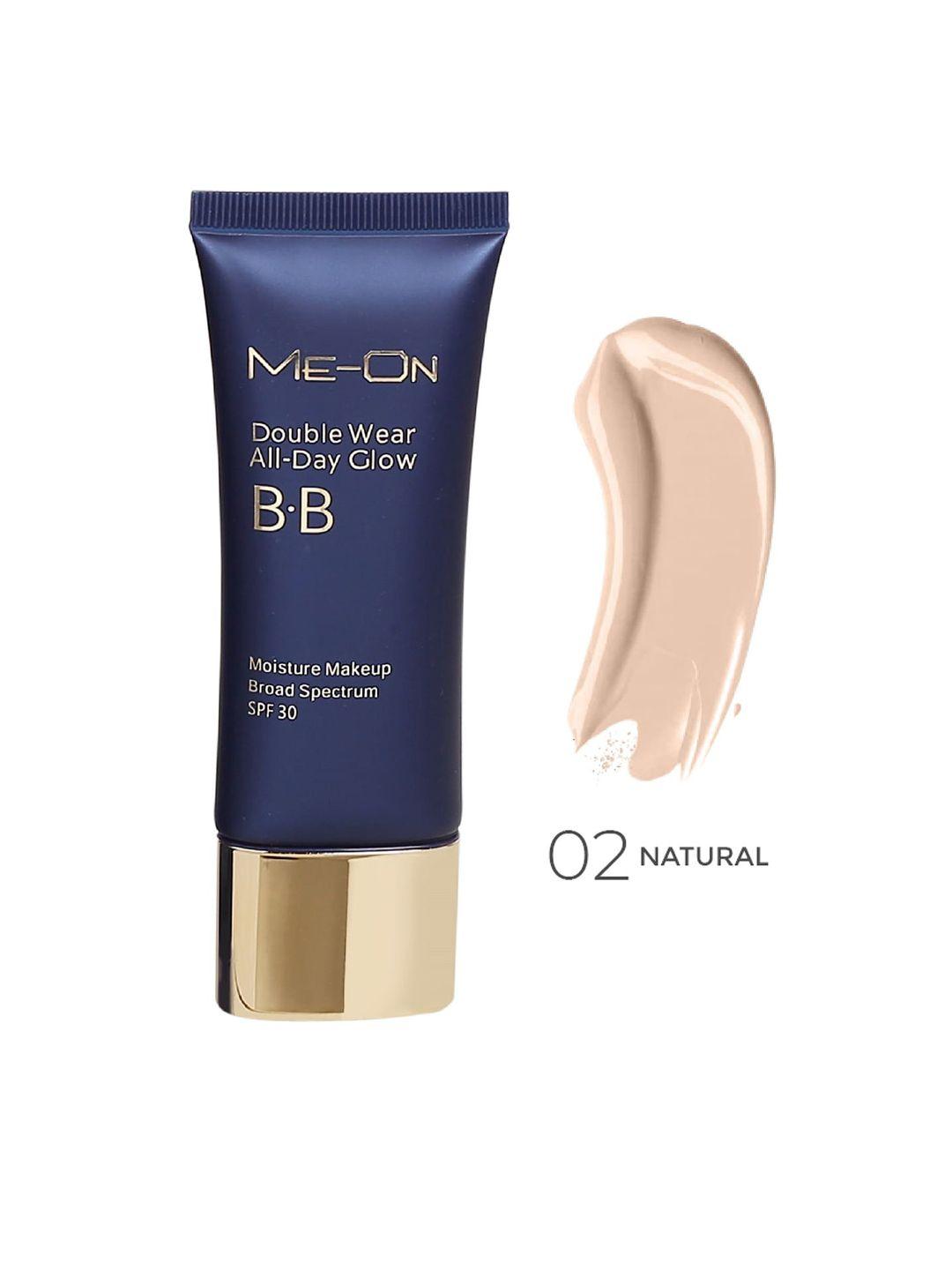 me-on double wear all-day glow spf30 bb cream foundation - shade 02