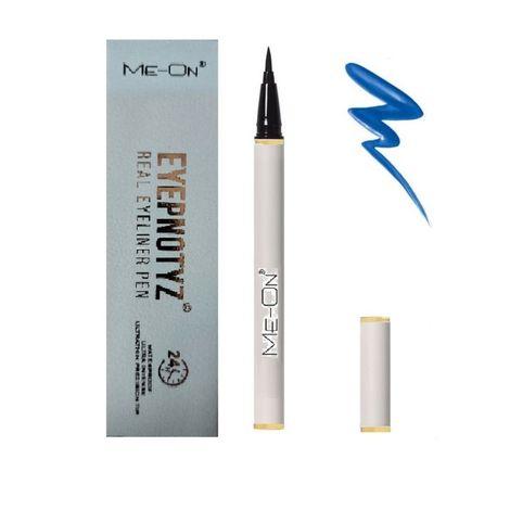 me-on 24h waterproof ultra intense eyepnotyz real blue eyeliner pen 1ml