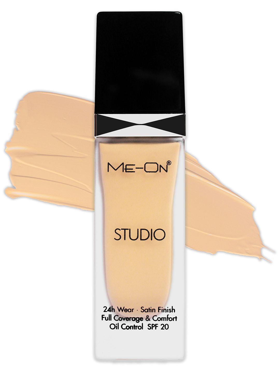 me-on studio satin-finish oil control spf20 foundation 40ml - ivory 01