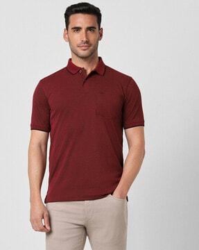 me regular fit polo t-shirt patch pocket