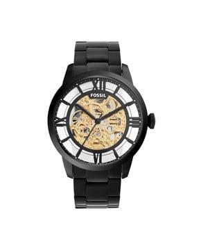 me3197 townsman skeleton dial analogue watch