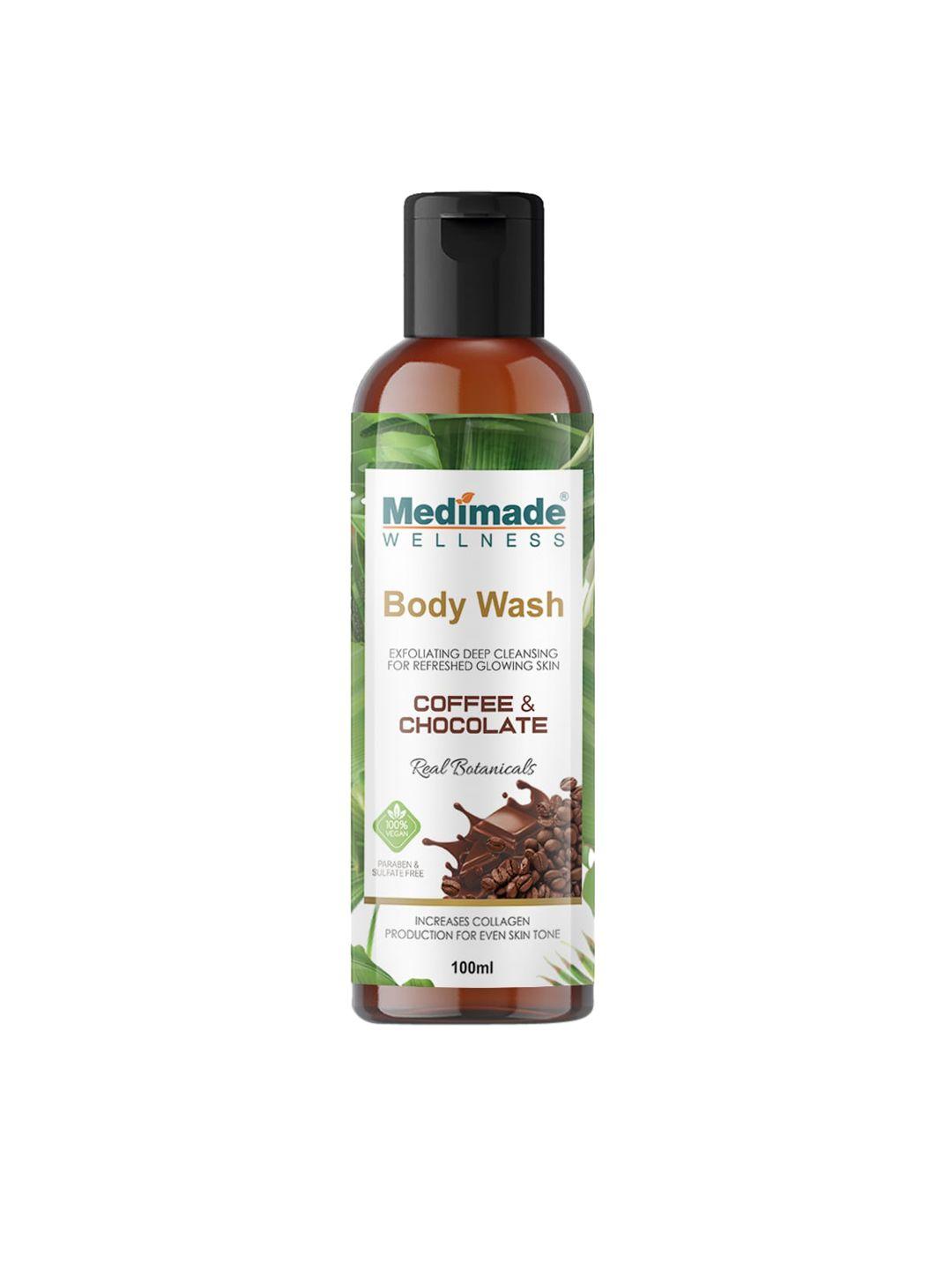 medimade coffee & chocolate body wash for glowing skin - 100 ml