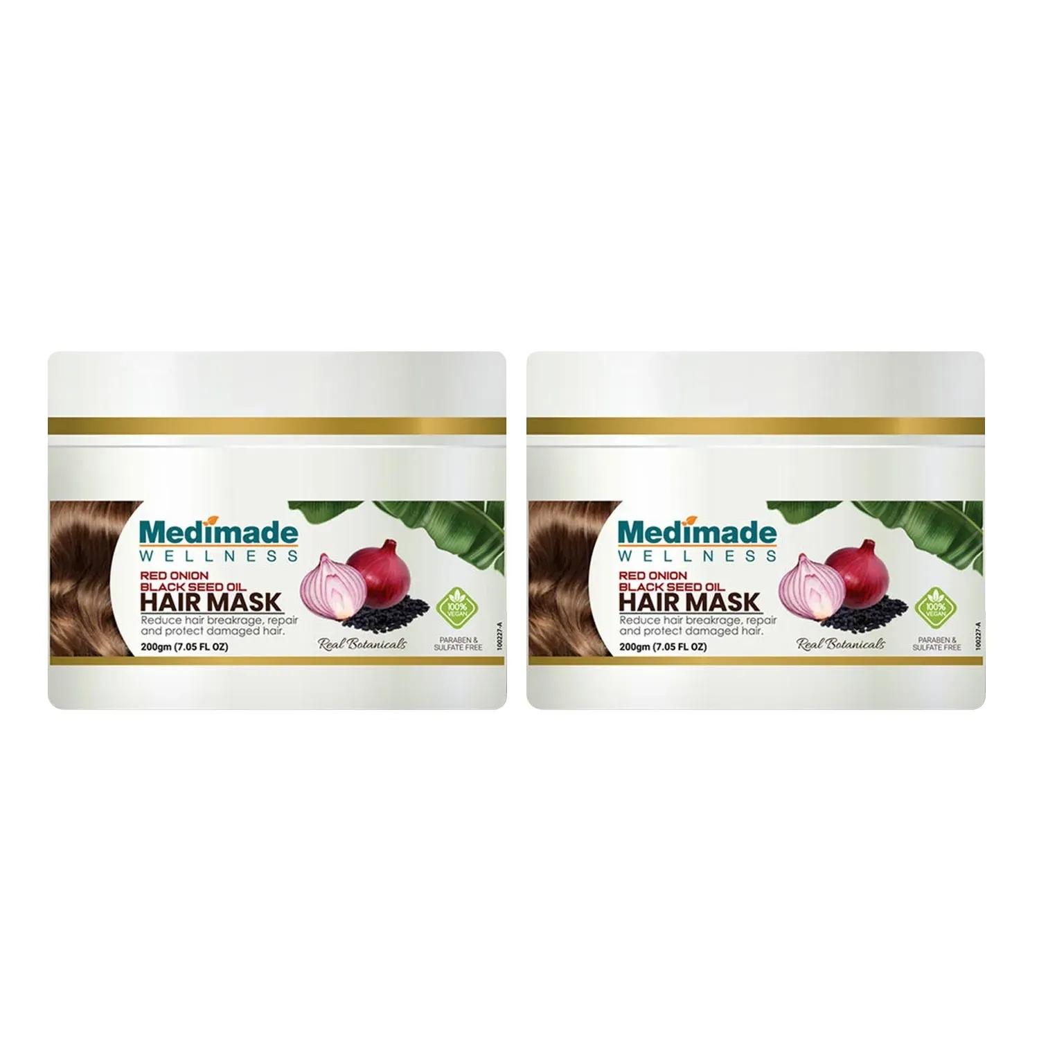 medimade red onion & black seed oil hair mask (2pcs)