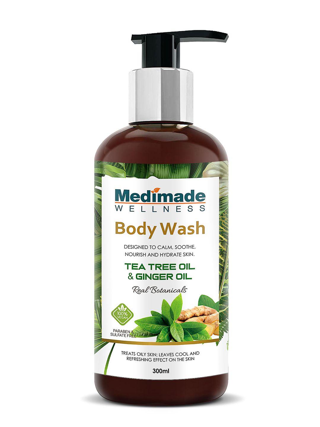 medimade tea tree oil and ginger oil body wash - 300 ml