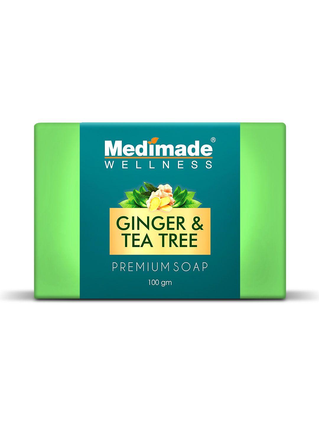 medimade anti bacterial & anti fungal ginger & tea tree soap for oily and combination skin