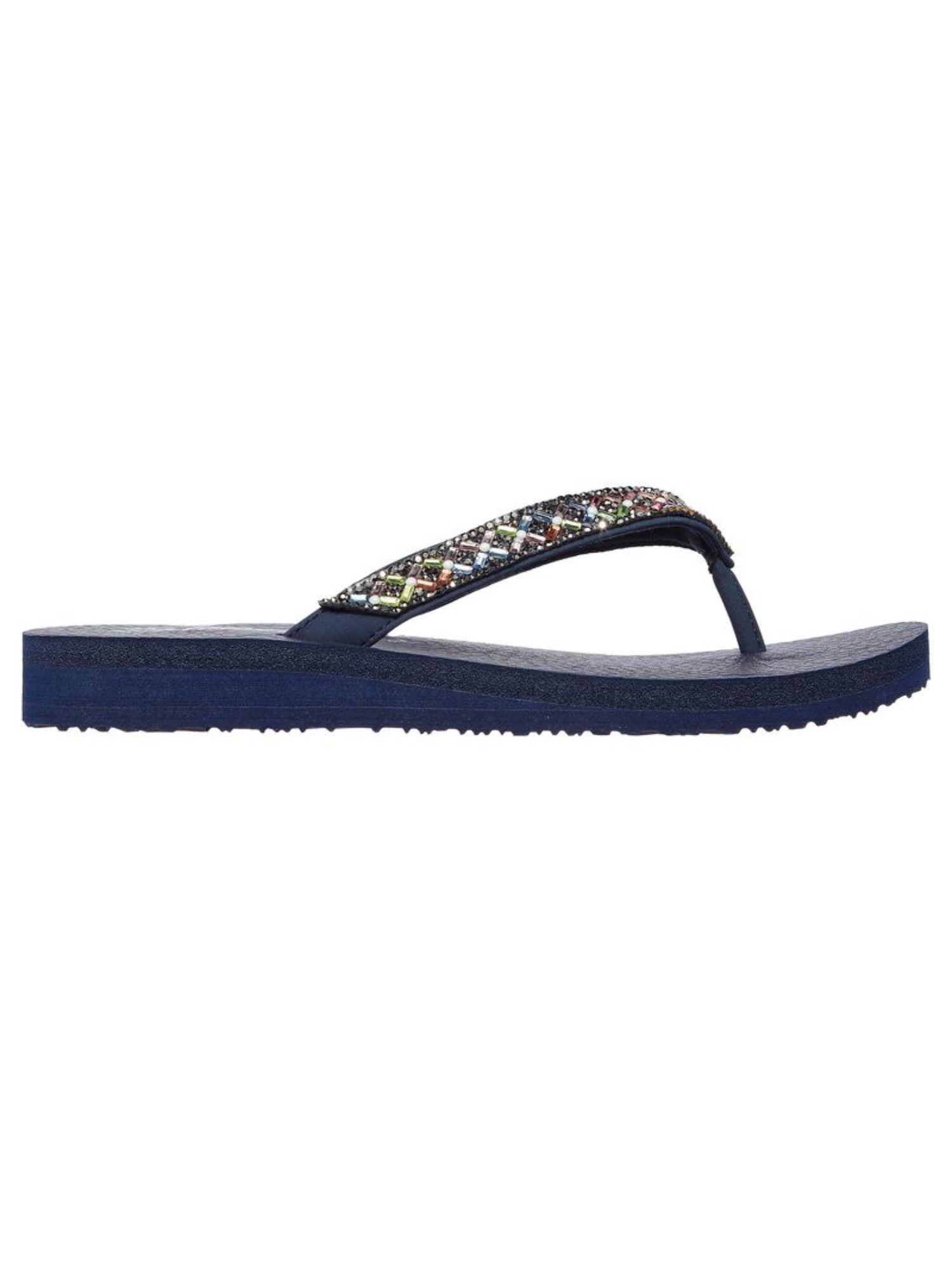 meditation - lotus bae navy cali flipflops