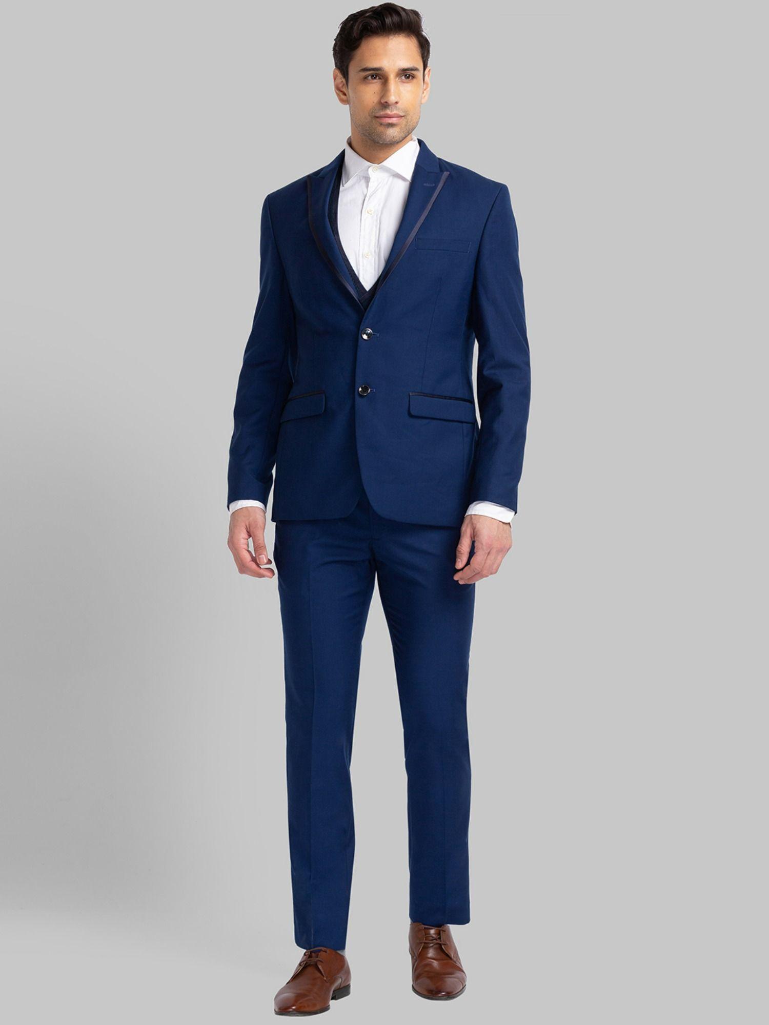 medium blue suit (set of 3)