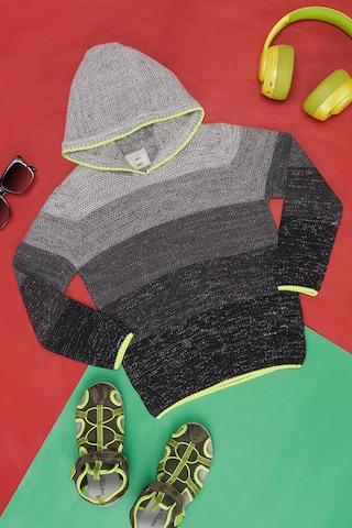 medium grey pattern sweater