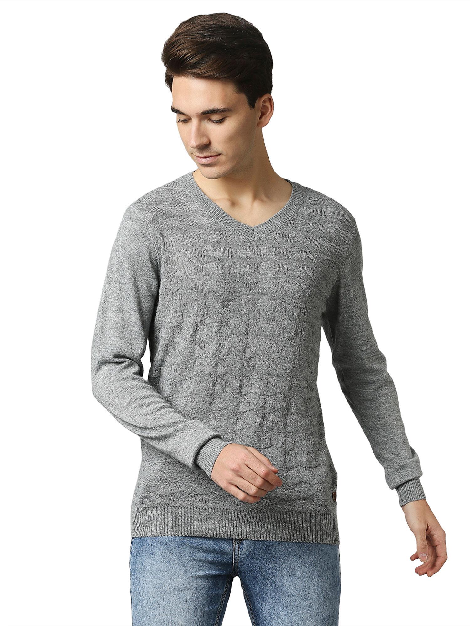 medium grey sweater